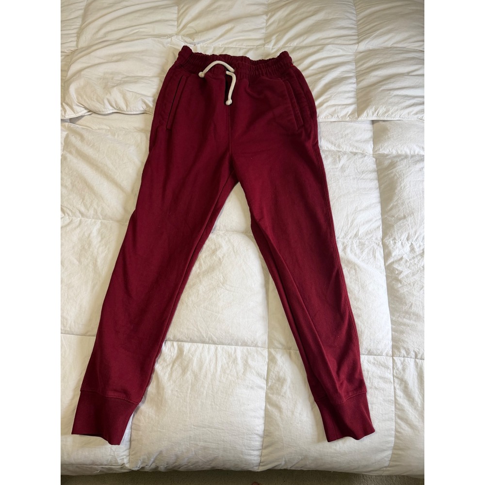 The North Face Women's Small Red Fleece Joggers Sweatpants Tapered Leg